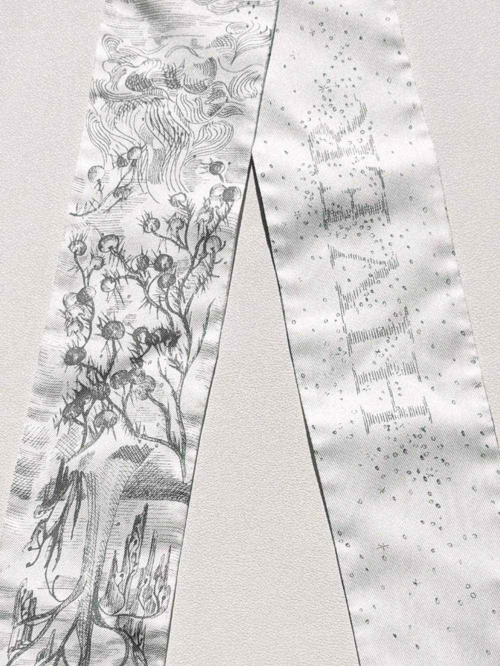 Dior ABCDior Hiver Mitzah Silk Twill Scarf